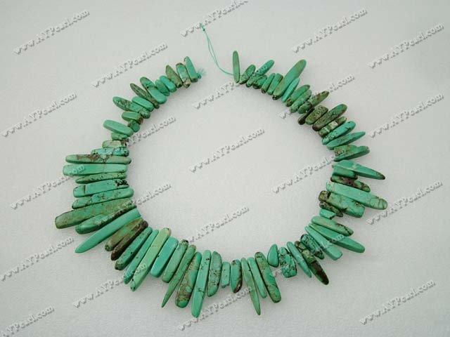 veins turquoise beads, 6*35mm tusk,sold per 15.7-inch strand.