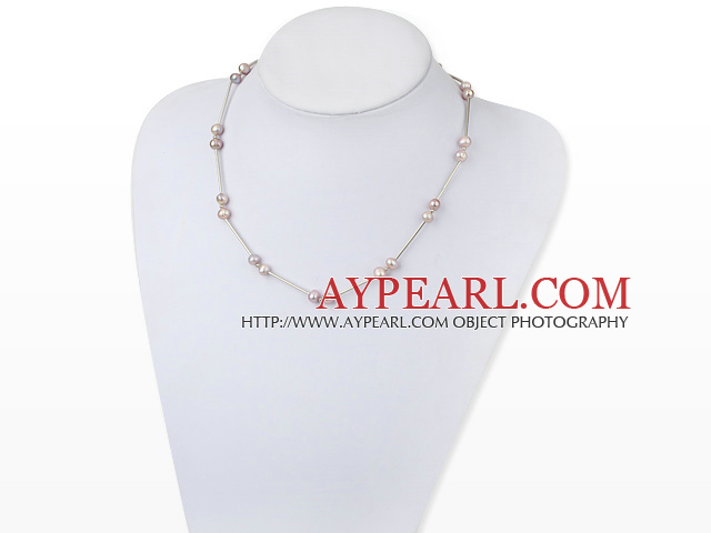 Fashion Natural Fresh Water Pearl Wired Necklace