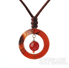 lovely agate pendant with extendable chain