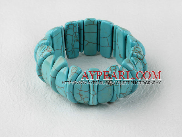 20*25mm turquoise elastic bangle bracelet