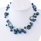 acrylic pearl shell necklace