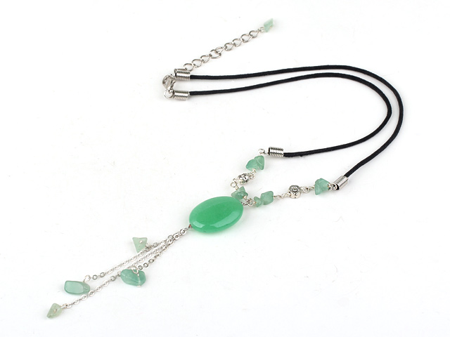 popular aventurine necklace with extendable chain