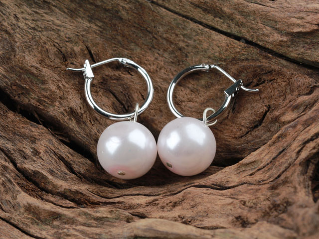 Simple Style White Color Seashell Earrings