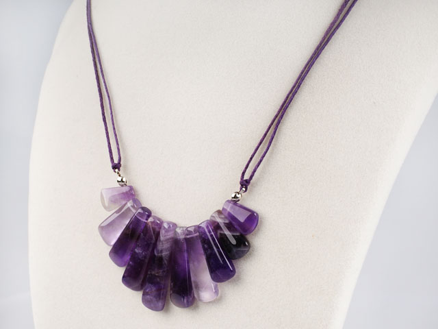 lovely amethyst necklace with extendable chain