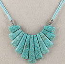 17.7 inches turquoise necklace with extendable chain