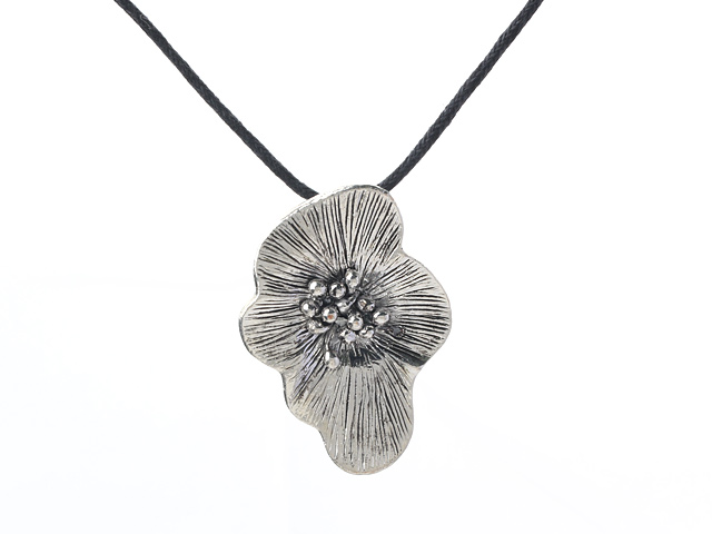 Simple style tibet silver flower accessories pendant necklace