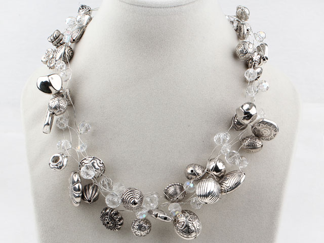 Assorted Tibet Silver Accessories Necklace