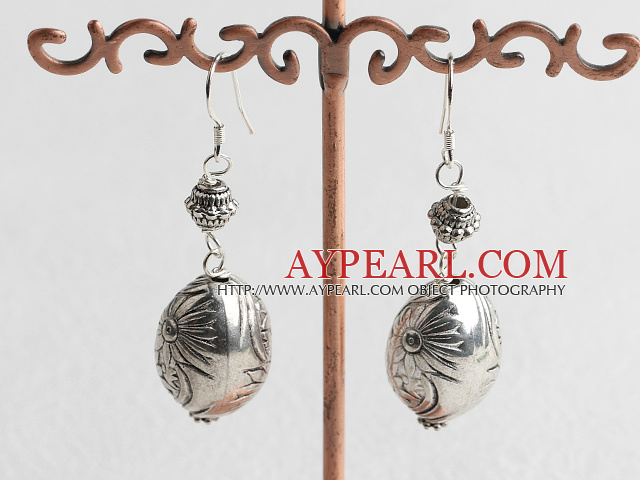 simple tibet silver earrings