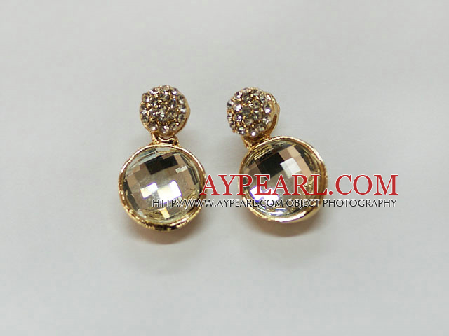 metal jewelry pretty  rhinestone earrings