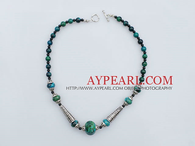 17.5 inches phoenix stone necklace with toggle clasp