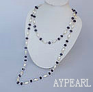 Wholesale fashion arylic and crystal long style necklace