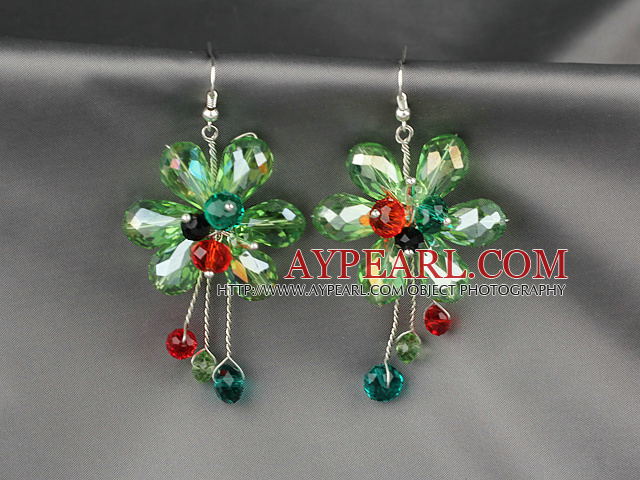 pepper shape colored glaze earrings 