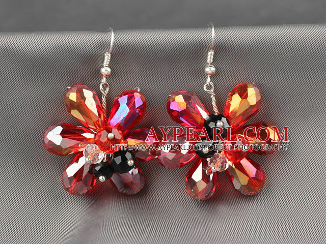 Korean jewelry colorful dangling style earrings