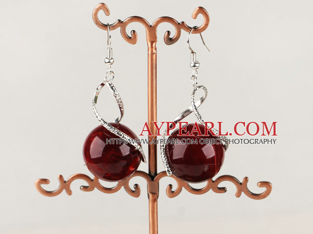 popular 20mm acrylic ball earrings