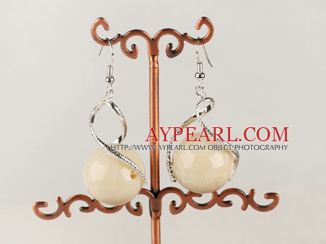 popular 20mm acrylic ball earrings