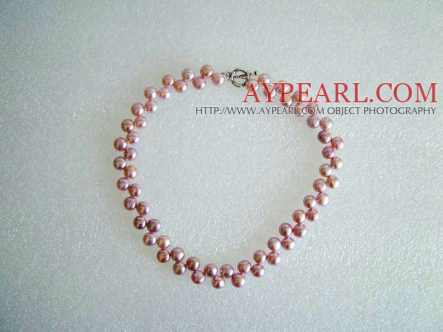 amethyst pearl necklace