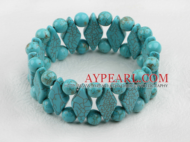 elastic turquoise bangle bracelet