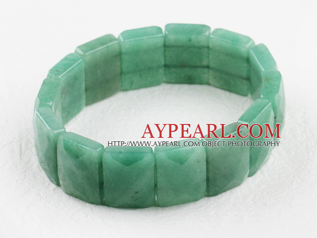 faceted 16*20mm aventurine bangle bracelet