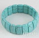 7.5 inches stretchy turquoise bracelet