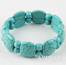 7.5 inches stretchy turquoise bangle bracelet