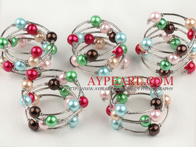 Acrylic manmade pearl bracelet