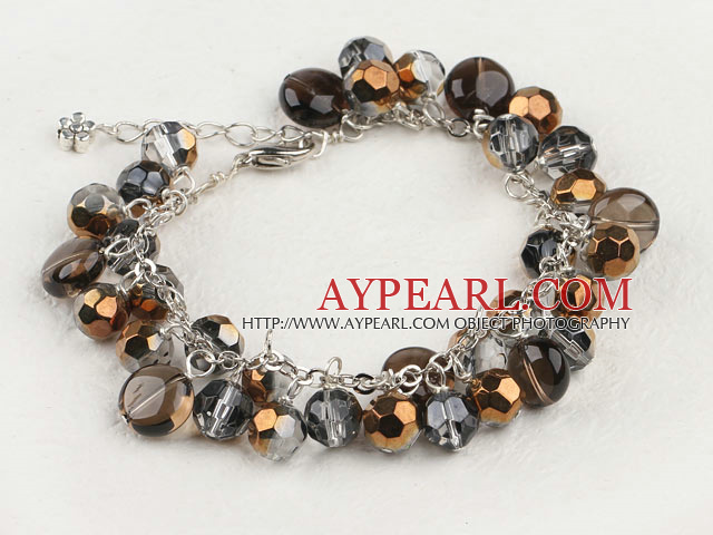 manmade crystal bracelet with extendable chain