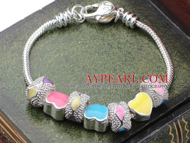 Fashion Style Assorted Multi Color Spring Charm Bracelet