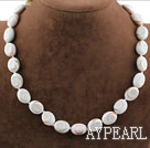 Simple Forme Ovale Strand coquillages Collier dim.