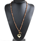Style Long Style 10mm ronde agate noire Collier de perles avec des perles strass blancs