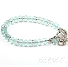 Classic Design à facettes Bracelet Bangle Cristal Bleu extensible