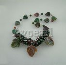 Wholesale Gemstone Necklace-indian agate necklace