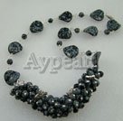 Wholesale Gemstone Necklace-snowflake stone necklace