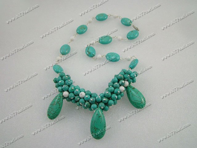 porcelain turquoise necklace