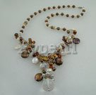 Pearl crystal necklace