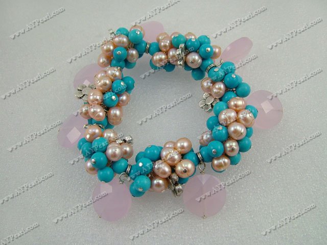 pearl turquoise bracelet