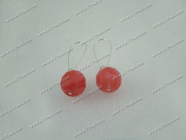 cherry quartz earrings