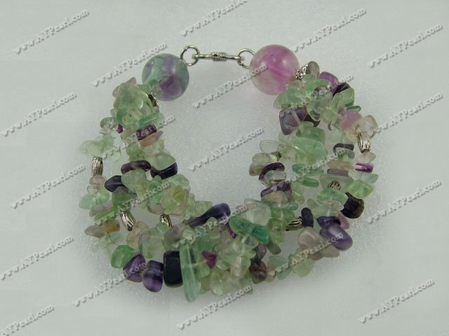 Rainbow fluorite bracelet