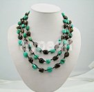 Wholesale Jewelry-turquoise smoky quartz necklace