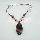 Wholesale Gemstone Necklace-crystal agate necklace