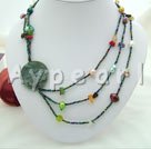 Wholesale Gemstone Necklace-indian agate necklace