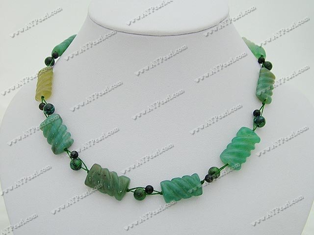 green agate necklace