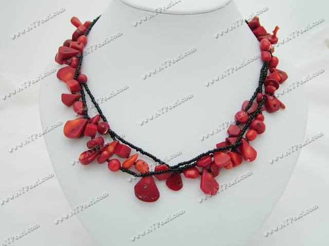 coral necklace