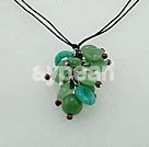 Wholesale Gemstone Jewelry-garnet aventurine necklace