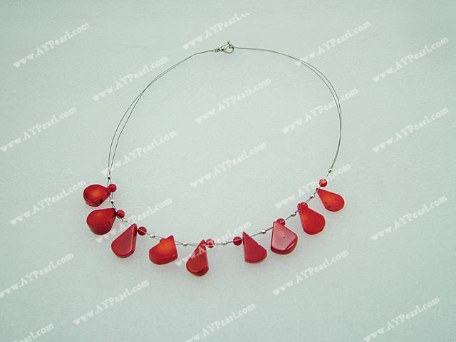 coral necklace