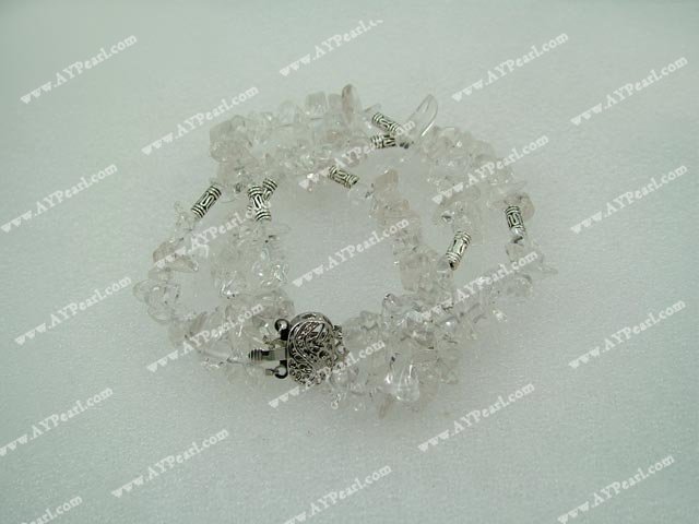 white crystal bracelet