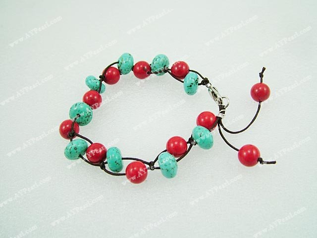 blood stone turquoise bracelet