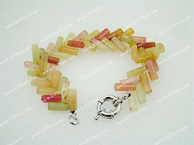 3 colored jade bracelet