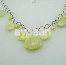 Wholesale Gemstone Necklace-lemon gem necklace