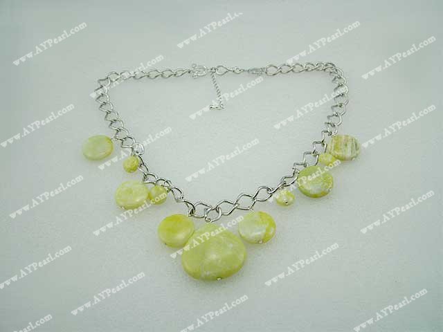 lemon gem necklace