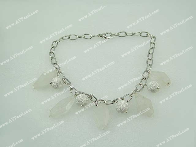 white crystal necklace